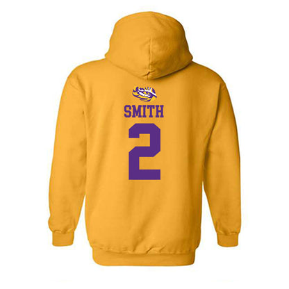 LSU - NCAA Women's Volleyball : Tireh Smith - Replica Shersey Hooded Sweatshirt-1