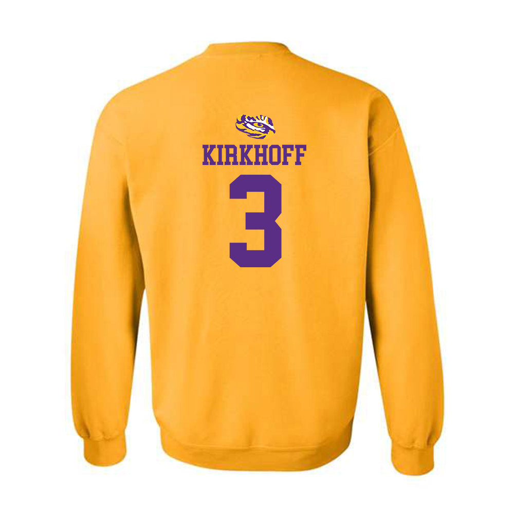 LSU - NCAA Women's Volleyball : Aly Kirkhoff - Replica Shersey Crewneck Sweatshirt-1
