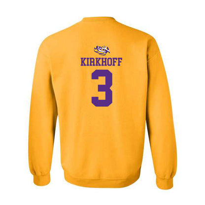 LSU - NCAA Women's Volleyball : Aly Kirkhoff - Replica Shersey Crewneck Sweatshirt-1