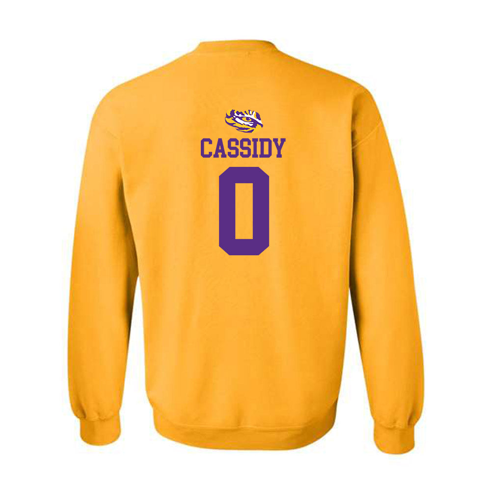 LSU - NCAA Women's Volleyball : Laurel Cassidy - Replica Shersey Crewneck Sweatshirt-1