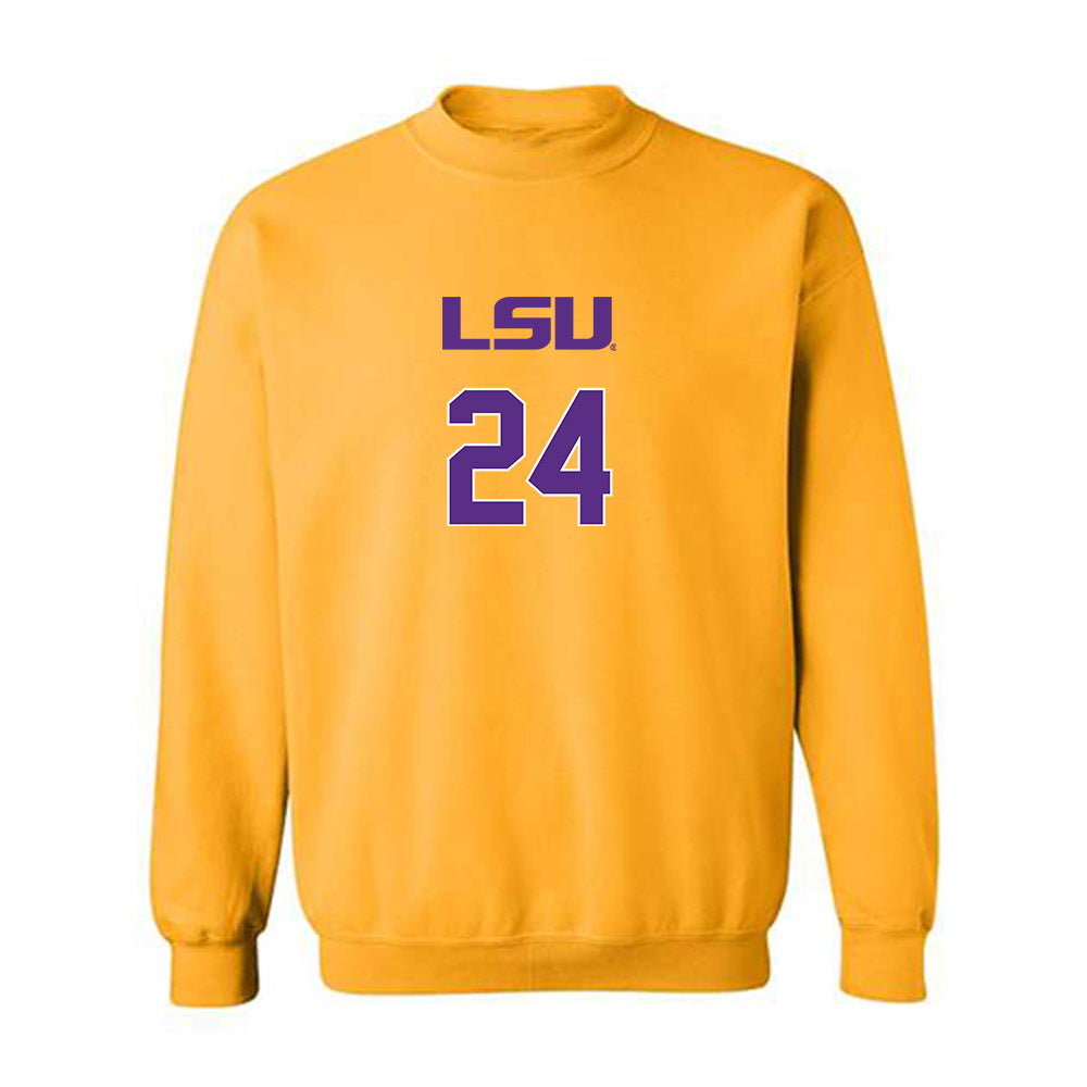 LSU - NCAA Women's Volleyball : Sophie Bonnaffee - Replica Shersey Crewneck Sweatshirt-0