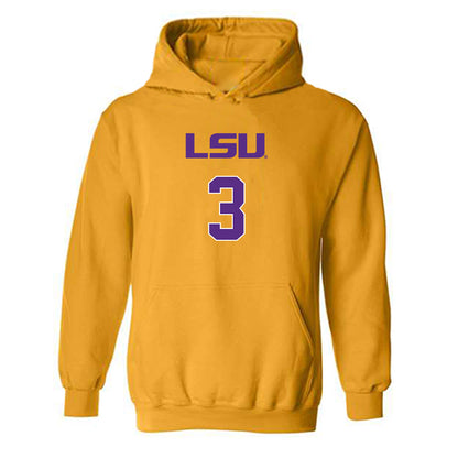 LSU - NCAA Women's Volleyball : Aly Kirkhoff - Replica Shersey Hooded Sweatshirt-0