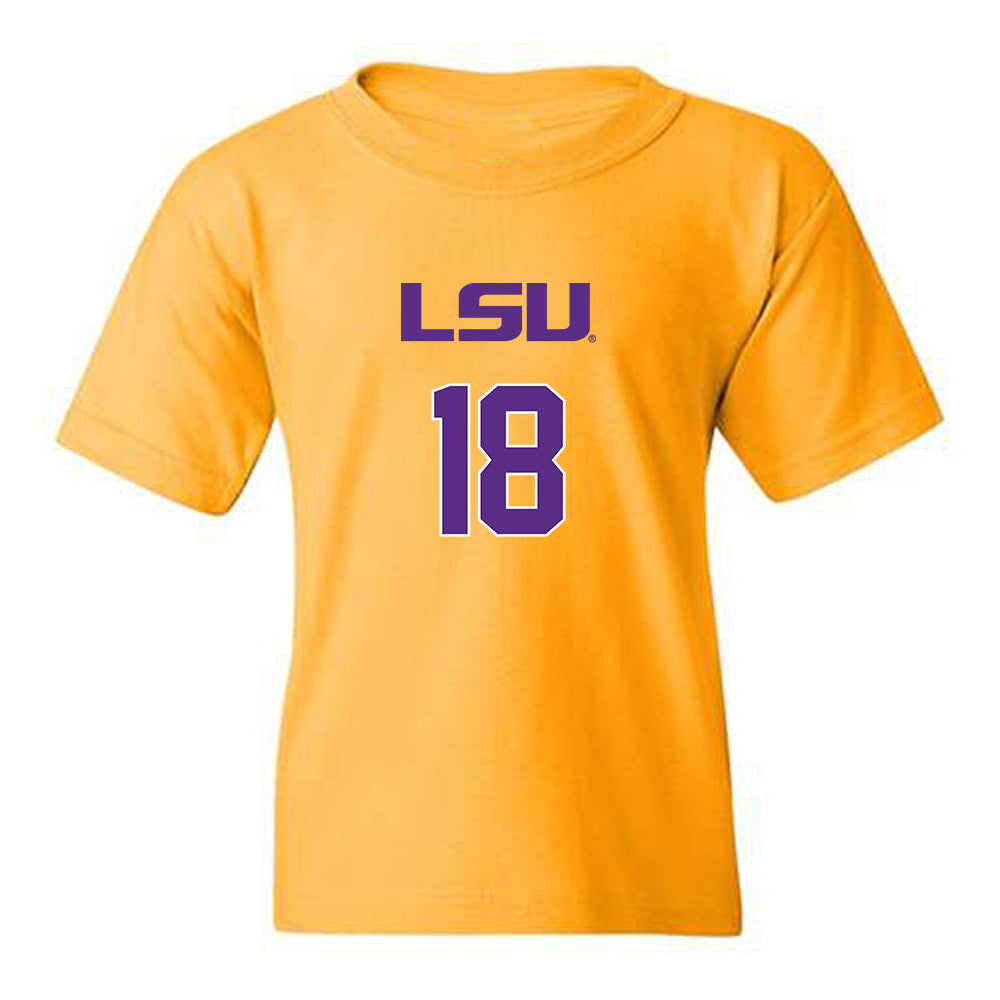 LSU - NCAA Women's Volleyball : Zayna Meyer - Replica Shersey Youth T-Shirt-0