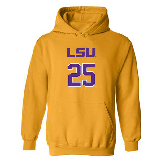 LSU - NCAA Women's Volleyball : Takyla Brown - Replica Shersey Hooded Sweatshirt-0