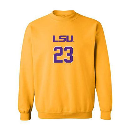 LSU - NCAA Women's Volleyball : Sanaa Donaie - Replica Shersey Crewneck Sweatshirt-0
