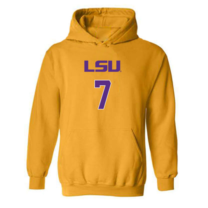 LSU - NCAA Women's Volleyball : Jessica Jones - Replica Shersey Hooded Sweatshirt-0