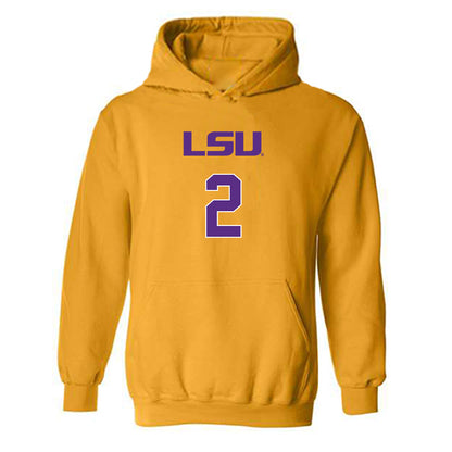 LSU - NCAA Women's Volleyball : Tireh Smith - Replica Shersey Hooded Sweatshirt-0