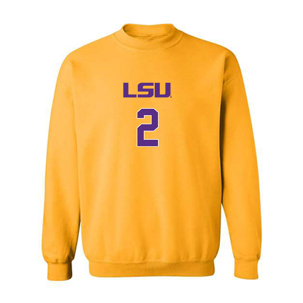 LSU - NCAA Women's Volleyball : Tireh Smith - Replica Shersey Crewneck Sweatshirt-0