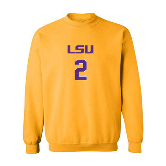 LSU - NCAA Women's Volleyball : Tireh Smith - Replica Shersey Crewneck Sweatshirt-0