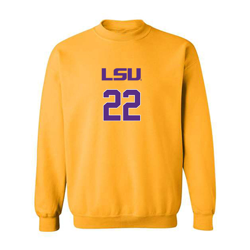 LSU - NCAA Women's Volleyball : Katie Raymer - Replica Shersey Crewneck Sweatshirt-0