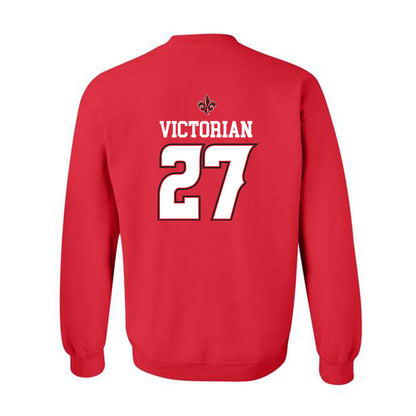 Louisiana - NCAA Baseball : Landon Victorian - Replica Shersey Crewneck Sweatshirt-1