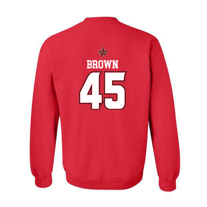 Louisiana - NCAA Baseball : Colt Brown - Replica Shersey Crewneck Sweatshirt-1