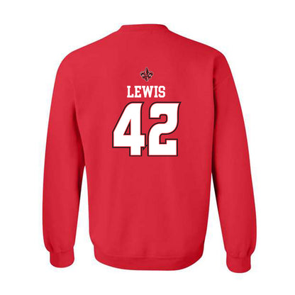 Louisiana - NCAA Baseball : Noah Lewis - Replica Shersey Crewneck Sweatshirt-1