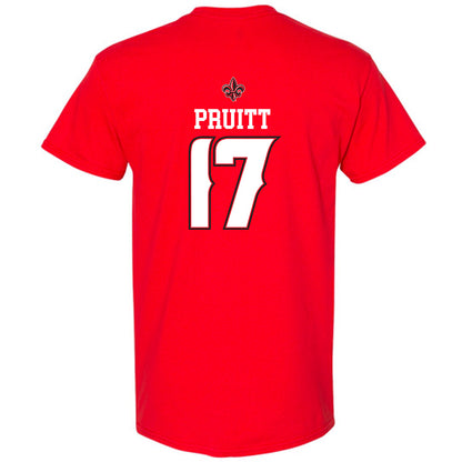 Louisiana - NCAA Baseball : Sawyer Pruitt - Replica Shersey T-Shirt-1