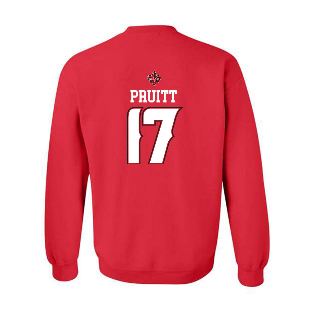 Louisiana - NCAA Baseball : Sawyer Pruitt - Replica Shersey Crewneck Sweatshirt-1