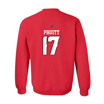 Louisiana - NCAA Baseball : Sawyer Pruitt - Replica Shersey Crewneck Sweatshirt-1