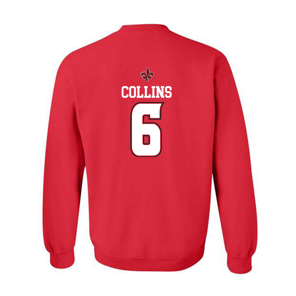 Louisiana - NCAA Baseball : Mark Collins - Replica Shersey Crewneck Sweatshirt-1