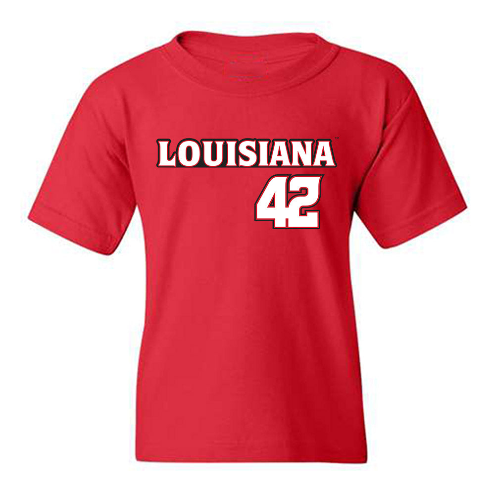 Louisiana - NCAA Baseball : Noah Lewis - Replica Shersey Youth T-Shirt-0