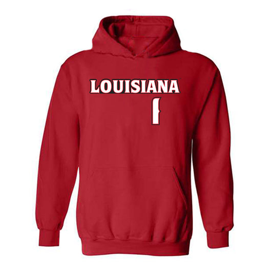 Louisiana - NCAA Baseball : Maddox Mandino - Replica Shersey Hooded Sweatshirt-0