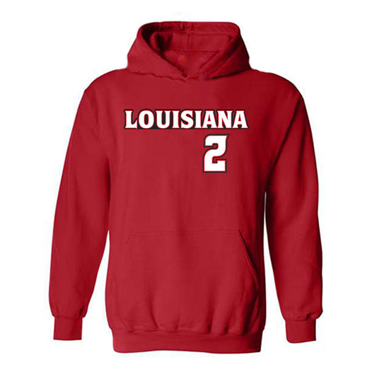 Louisiana - NCAA Baseball : Donovan Lasalle - Replica Shersey Hooded Sweatshirt-0