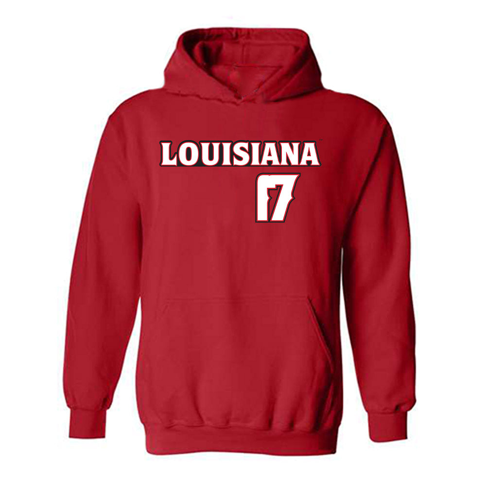Louisiana - NCAA Baseball : Sawyer Pruitt - Replica Shersey Hooded Sweatshirt-0