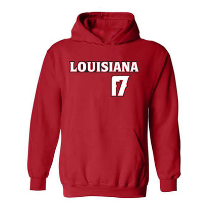 Louisiana - NCAA Baseball : Sawyer Pruitt - Replica Shersey Hooded Sweatshirt-0