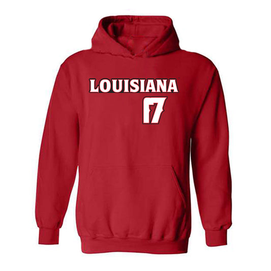 Louisiana - NCAA Baseball : Sawyer Pruitt - Replica Shersey Hooded Sweatshirt-0