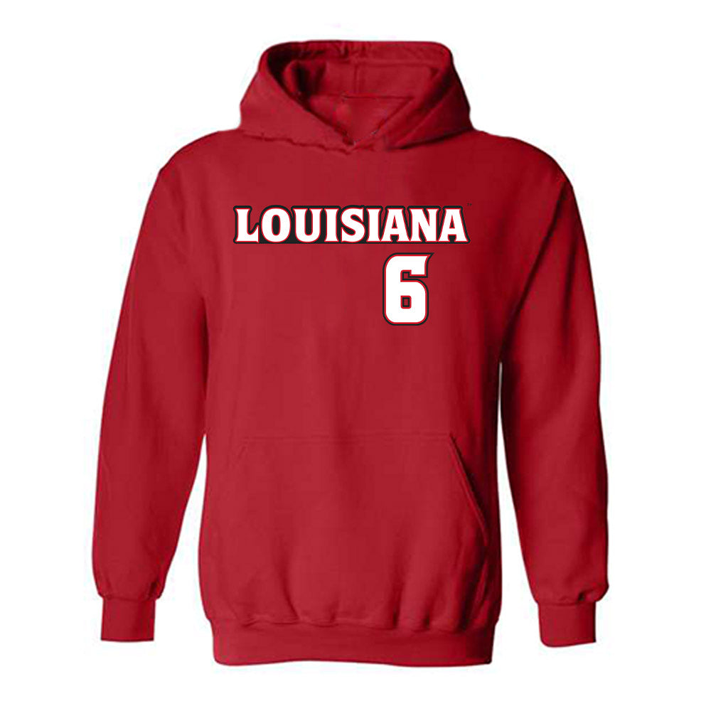 Louisiana - NCAA Baseball : Mark Collins - Replica Shersey Hooded Sweatshirt-0