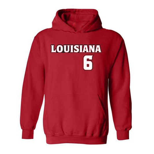 Louisiana - NCAA Baseball : Mark Collins - Replica Shersey Hooded Sweatshirt-0