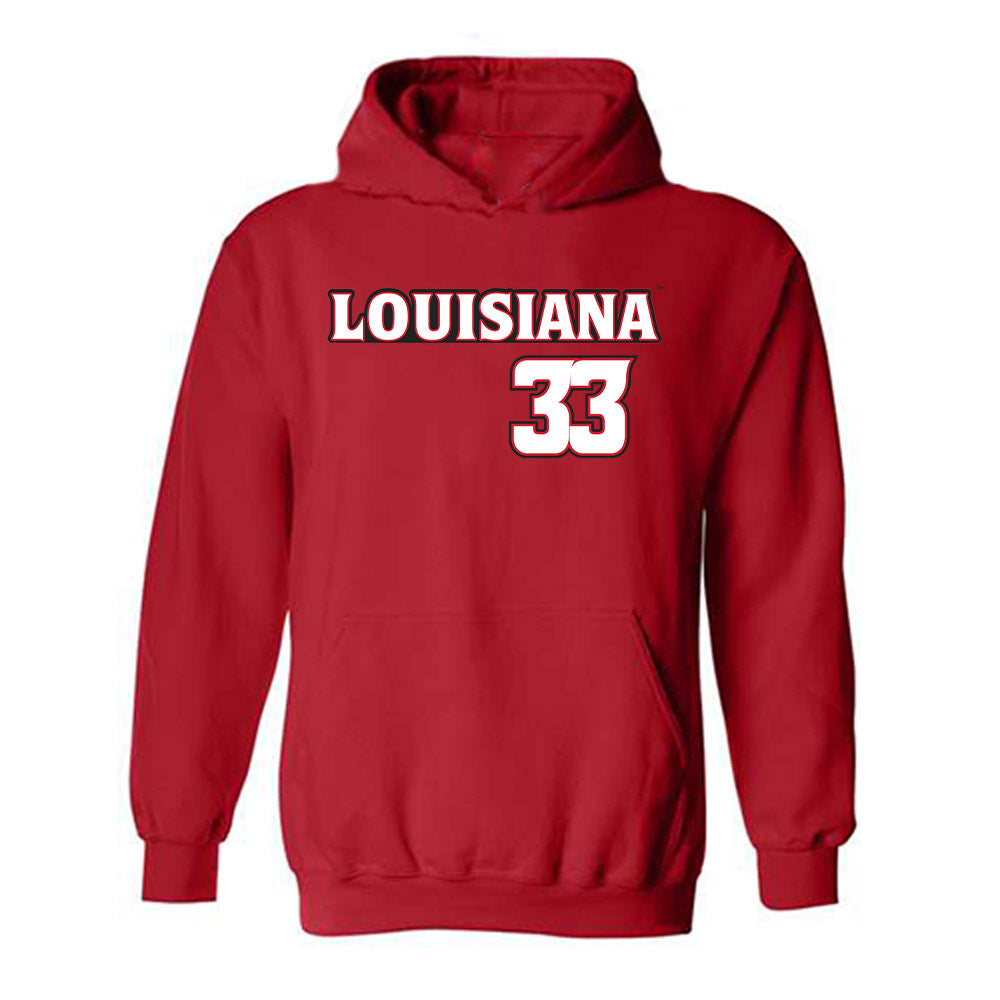 Louisiana - NCAA Baseball : Bryce Wilson - Replica Shersey Hooded Sweatshirt-0