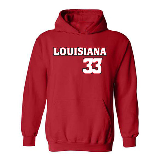 Louisiana - NCAA Baseball : Bryce Wilson - Replica Shersey Hooded Sweatshirt-0