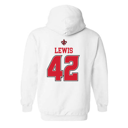 Louisiana - NCAA Baseball : Noah Lewis - Sports Shersey Hooded Sweatshirt-1