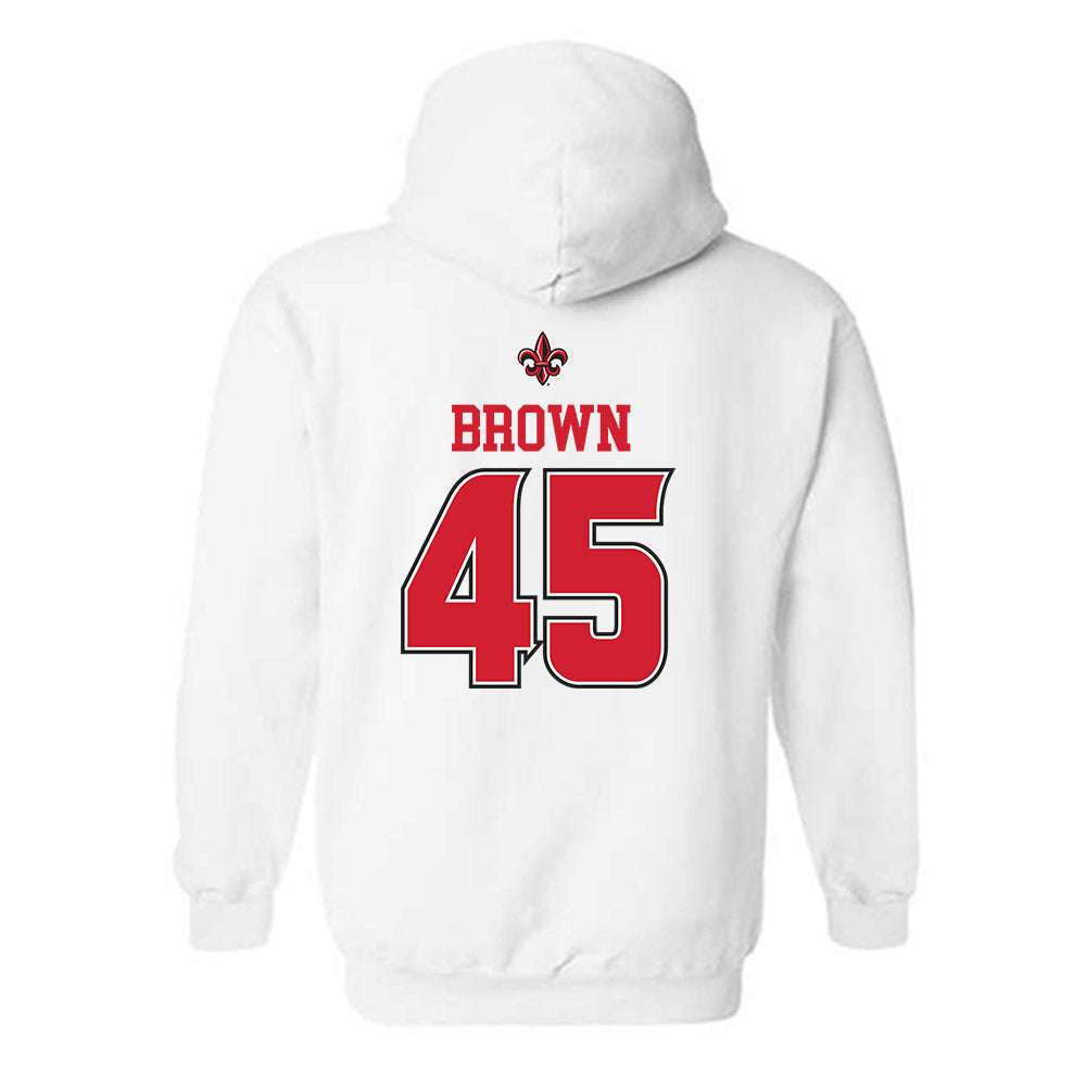 Louisiana - NCAA Baseball : Colt Brown - Sports Shersey Hooded Sweatshirt-1