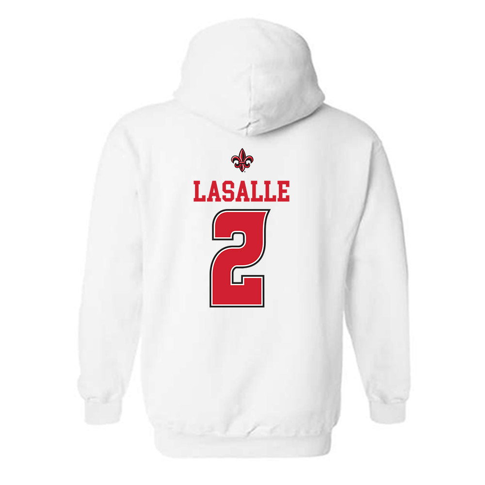 Louisiana - NCAA Baseball : Donovan Lasalle - Sports Shersey Hooded Sweatshirt-1