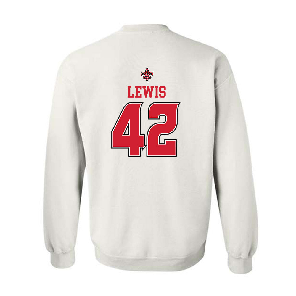 Louisiana - NCAA Baseball : Noah Lewis - Sports Shersey Crewneck Sweatshirt-1