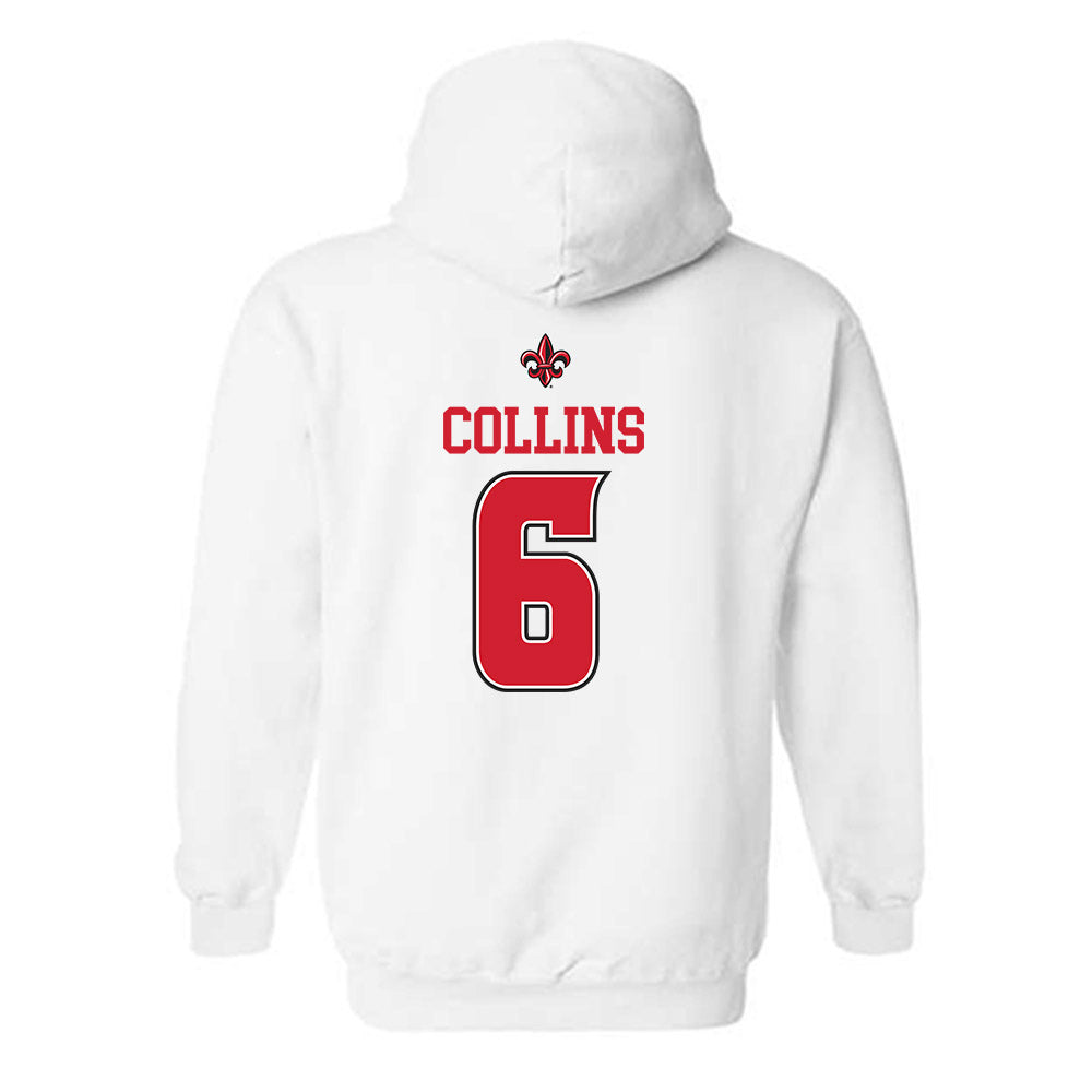 Louisiana - NCAA Baseball : Mark Collins - Sports Shersey Hooded Sweatshirt-1