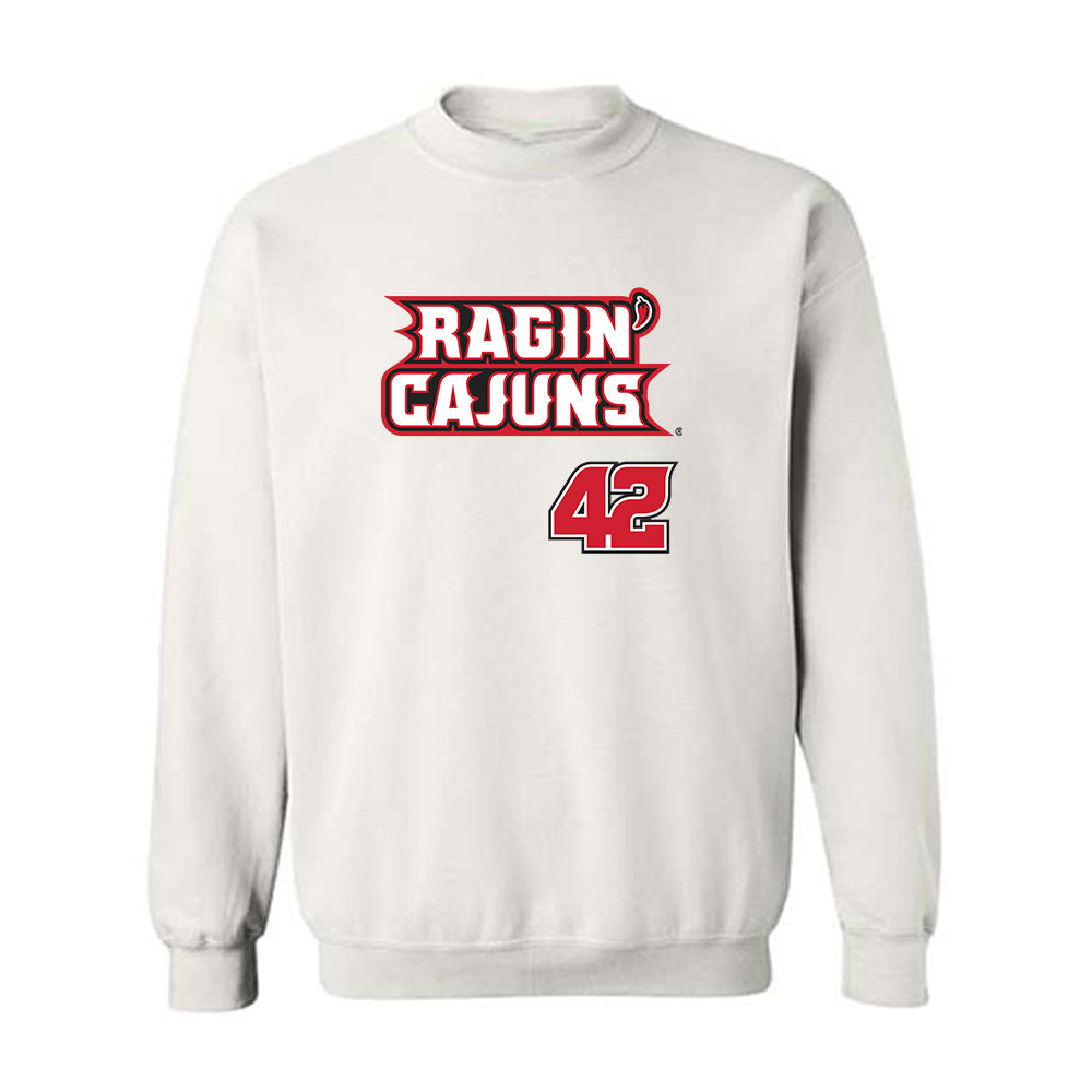 Louisiana - NCAA Baseball : Noah Lewis - Sports Shersey Crewneck Sweatshirt-0