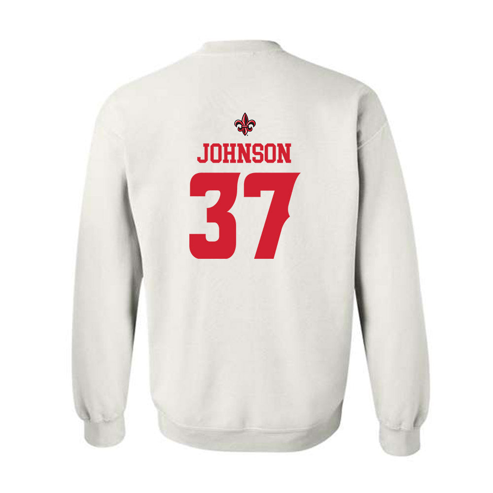 Louisiana - NCAA Football : Micah Johnson - Sports Shersey Crewneck Sweatshirt-1