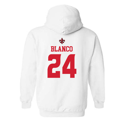 Louisiana - NCAA Football : Steven Blanco - Sports Shersey Hooded Sweatshirt-1