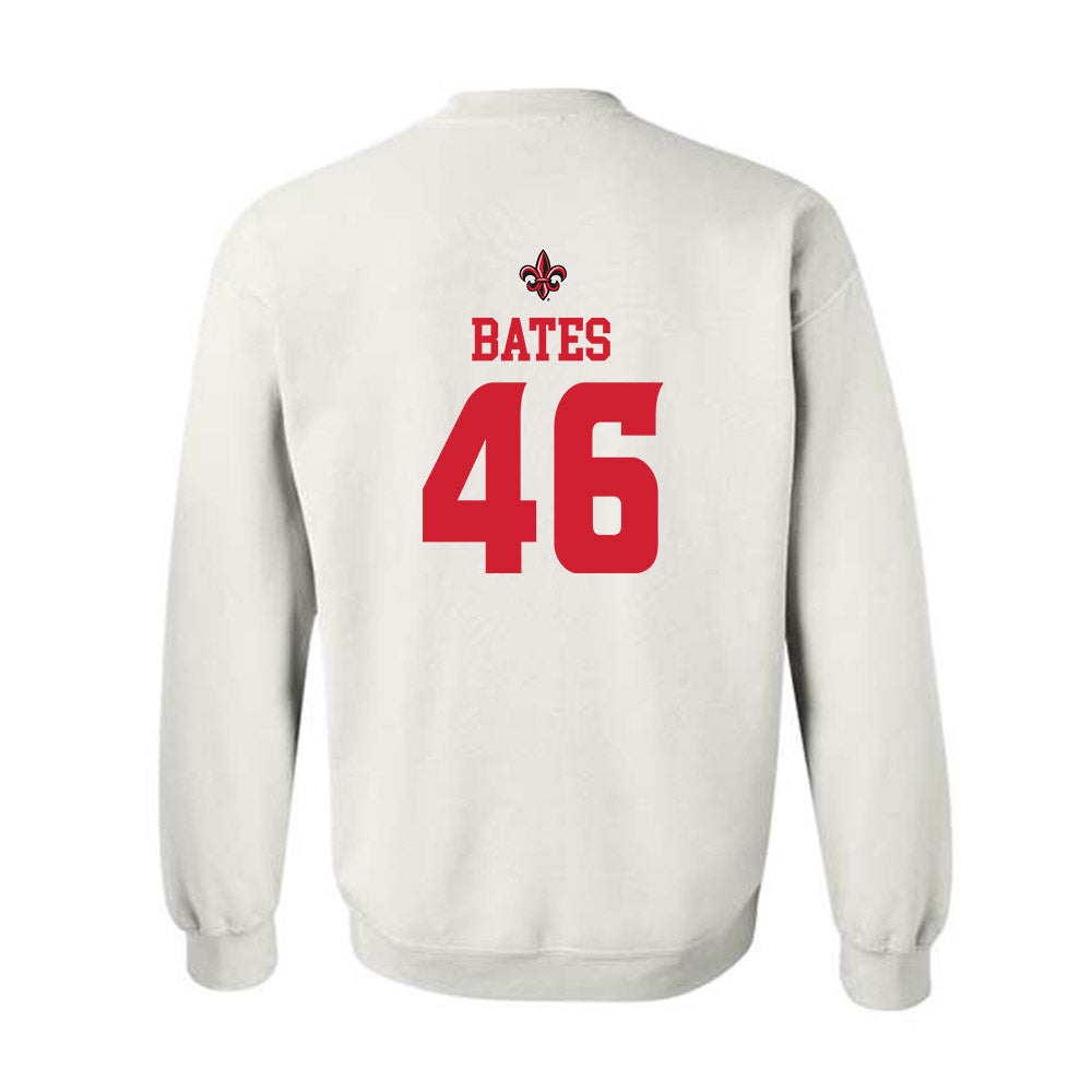Louisiana - NCAA Football : Lake Bates - Sports Shersey Crewneck Sweatshirt-1