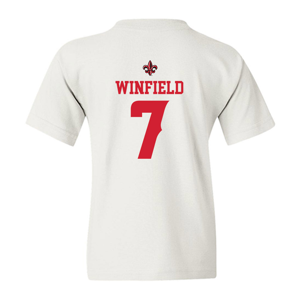Louisiana - NCAA Football : Lunch Winfield - Sports Shersey Youth T-Shirt-1