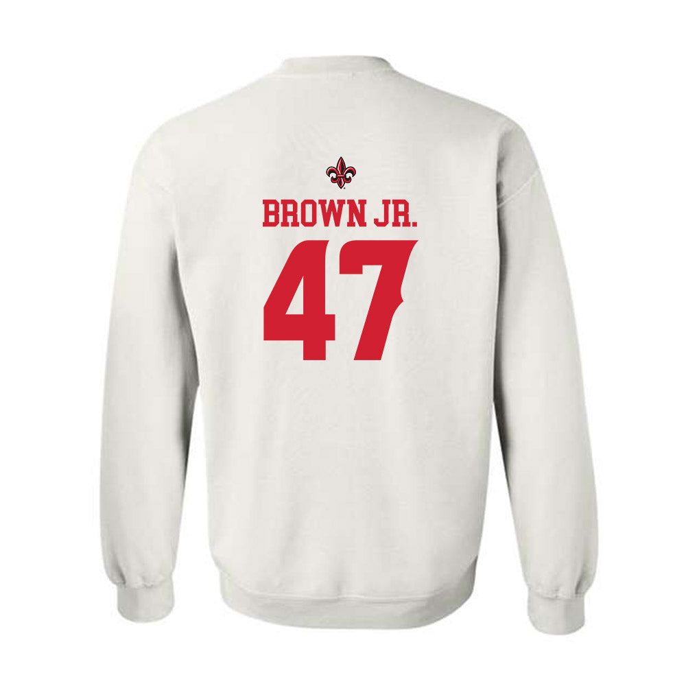 Louisiana - NCAA Football : Maurice Brown Jr. - Sports Shersey Crewneck Sweatshirt-1