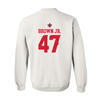 Louisiana - NCAA Football : Maurice Brown Jr. - Sports Shersey Crewneck Sweatshirt-1