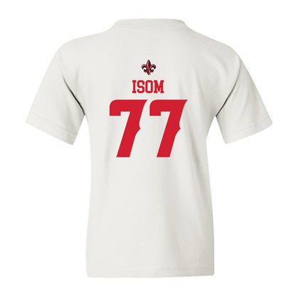 Louisiana - NCAA Football : Jakoby Isom - Sports Shersey Youth T-Shirt-1
