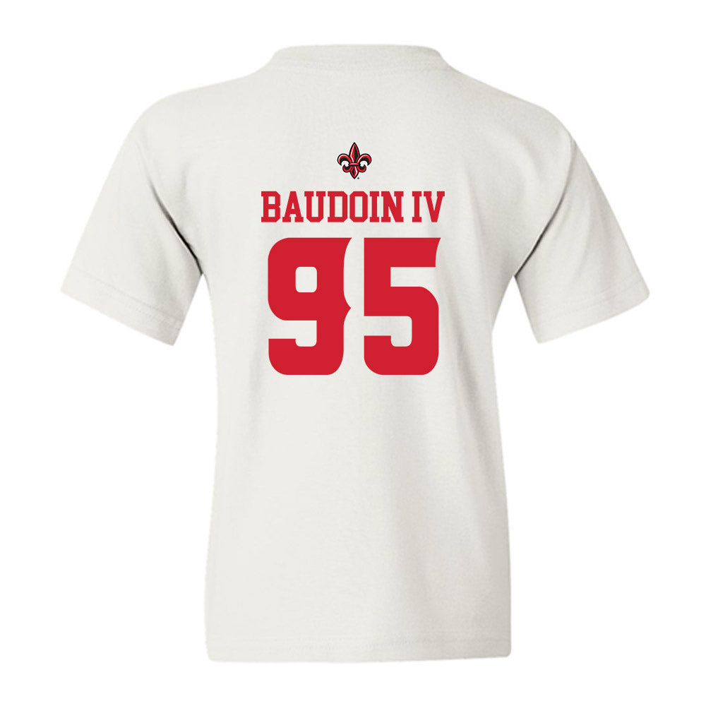 Louisiana - NCAA Football : Maxie Baudoin IV - Sports Shersey Youth T-Shirt-1