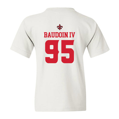 Louisiana - NCAA Football : Maxie Baudoin IV - Sports Shersey Youth T-Shirt-1
