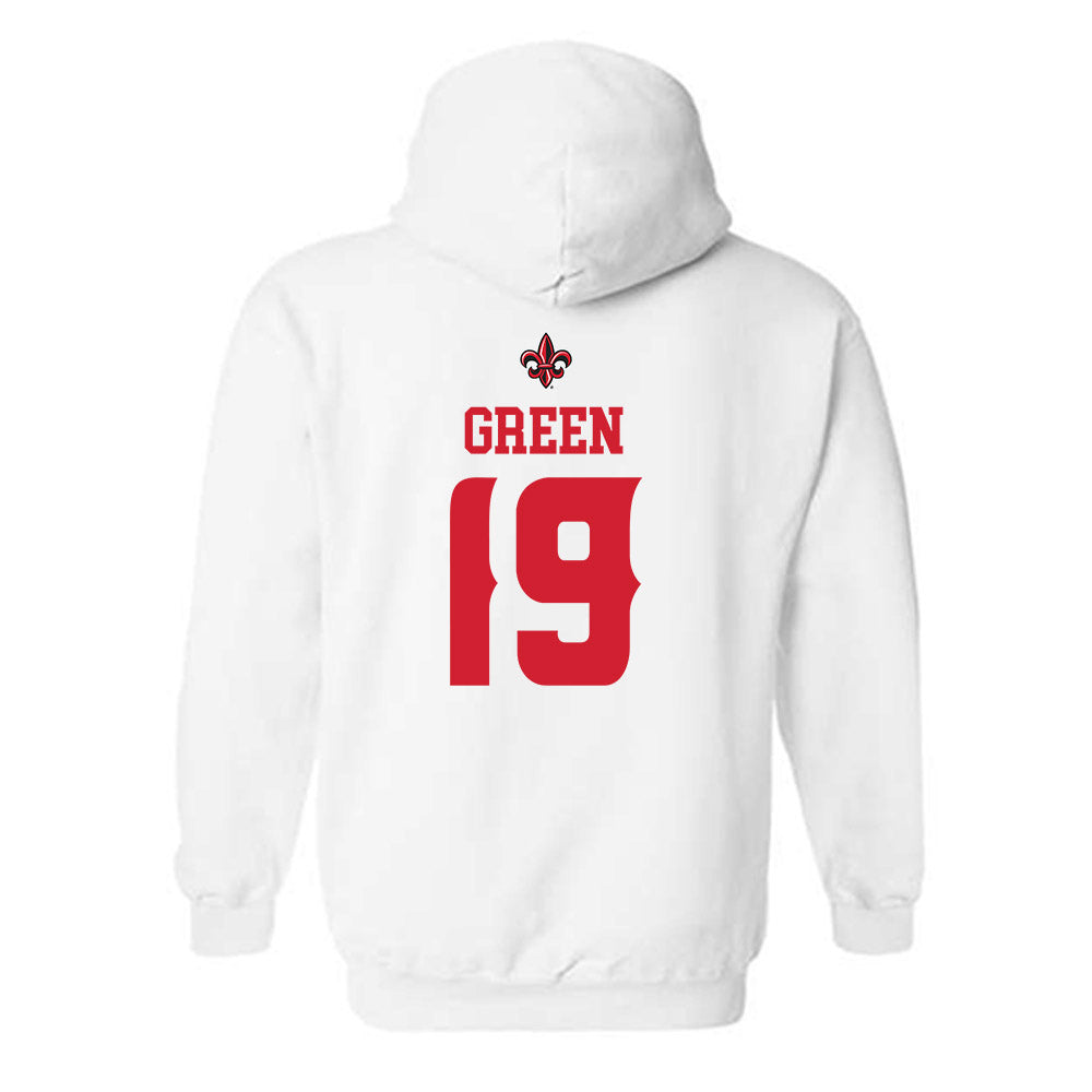 Louisiana - NCAA Football : Luke Green - Sports Shersey Hooded Sweatshirt-1