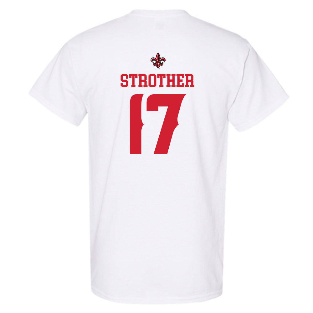 Louisiana - NCAA Football : Landon Strother - Sports Shersey T-Shirt-1