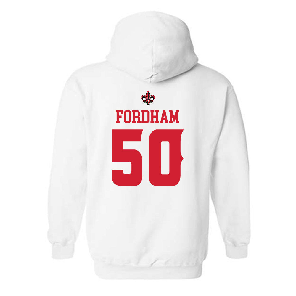 Louisiana - NCAA Football : Cooper Fordham - Sports Shersey Hooded Sweatshirt-1