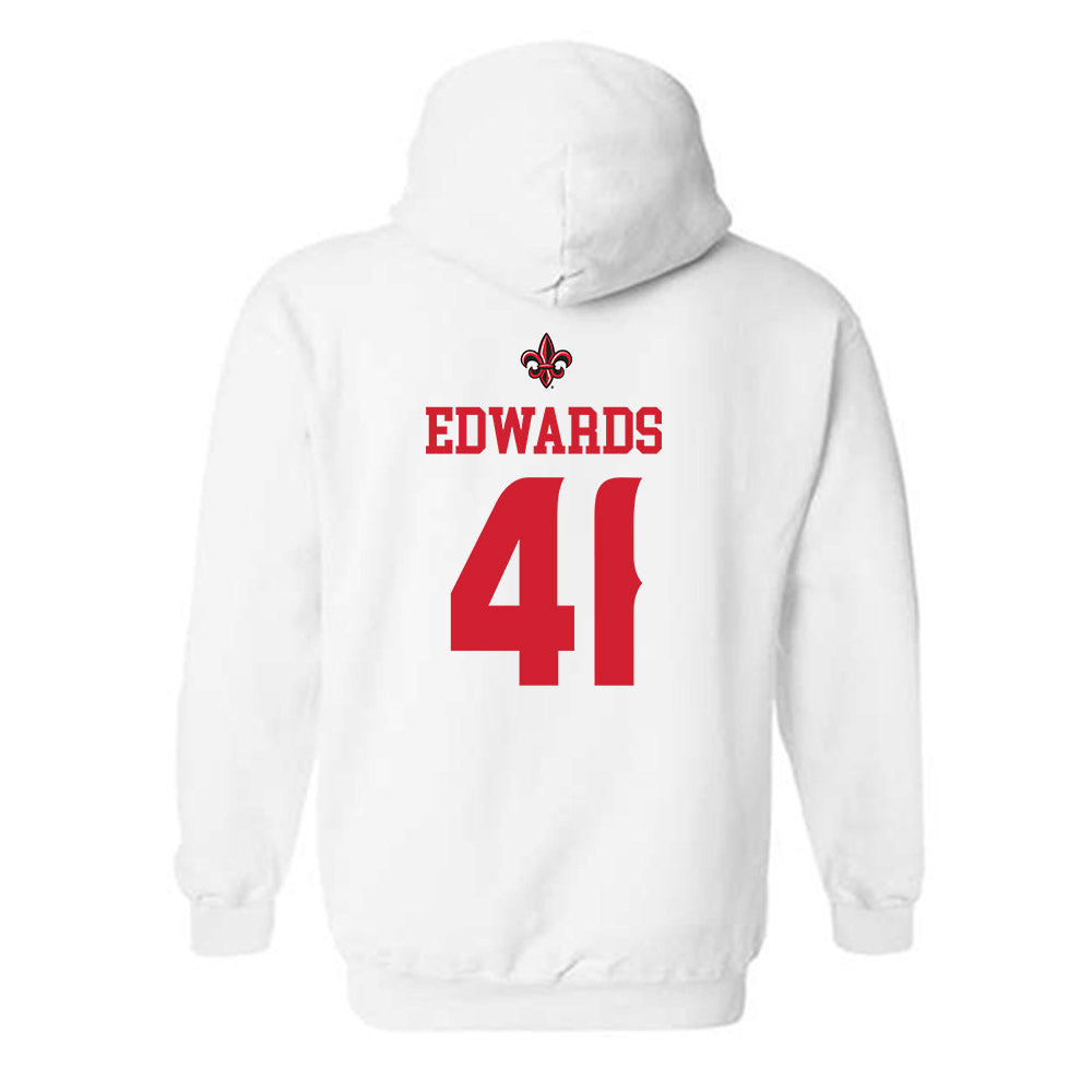 Louisiana - NCAA Football : Chase Edwards - Sports Shersey Hooded Sweatshirt-1